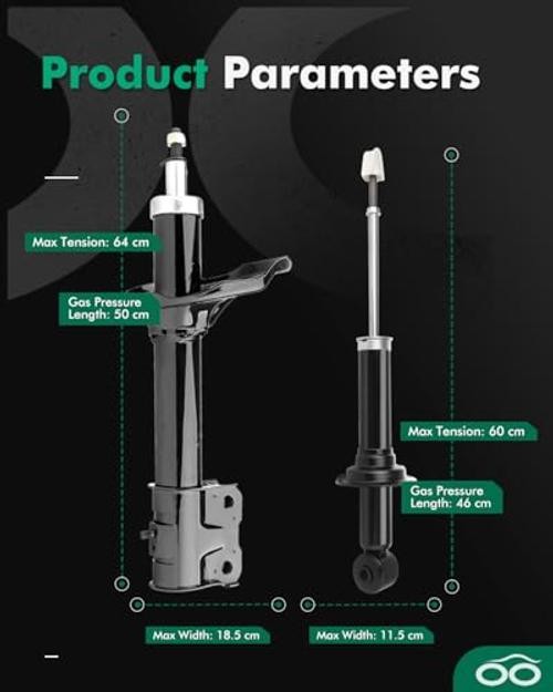Front Rear 4pcs Shocks for Mitsubishi Outlander Shock Absorbers | Front Rear