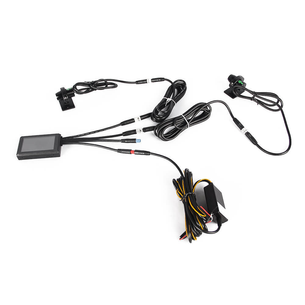 Vimel Dual Motorbike Security WIFI Camera Hardwired Kit Super Capacitor