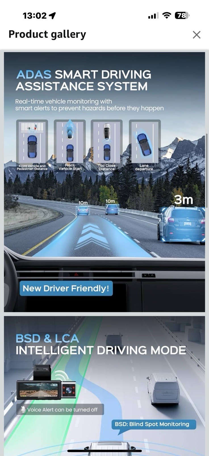 Dash Cam, 4K 3 Channel Dash Camera for Cars with App Control, 170°/150°/140° …