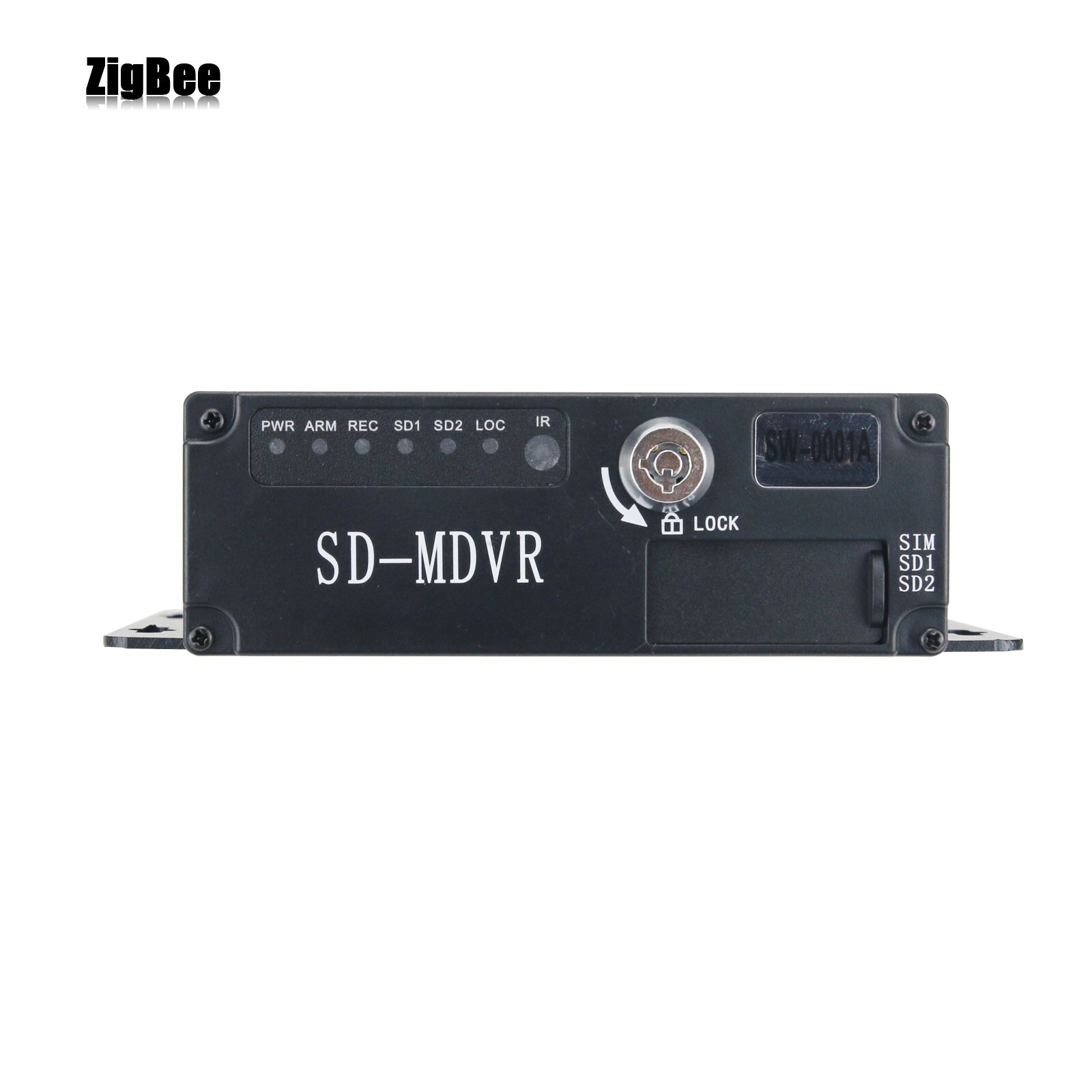 4CH Vehicle Car Mobile DVR Security Video Recorder w/ 4 CCD Camera Cable Remote