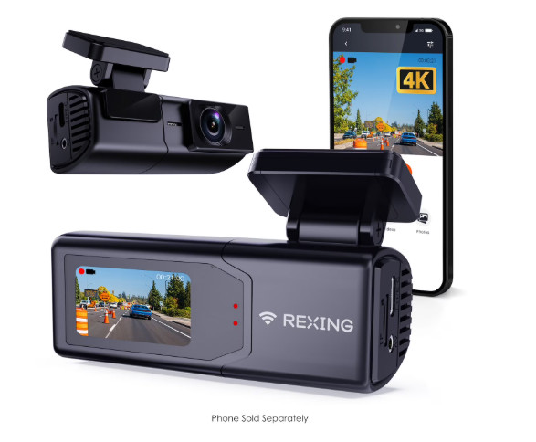 REXING FRONT-FACING DASH CAM, SC4KS
