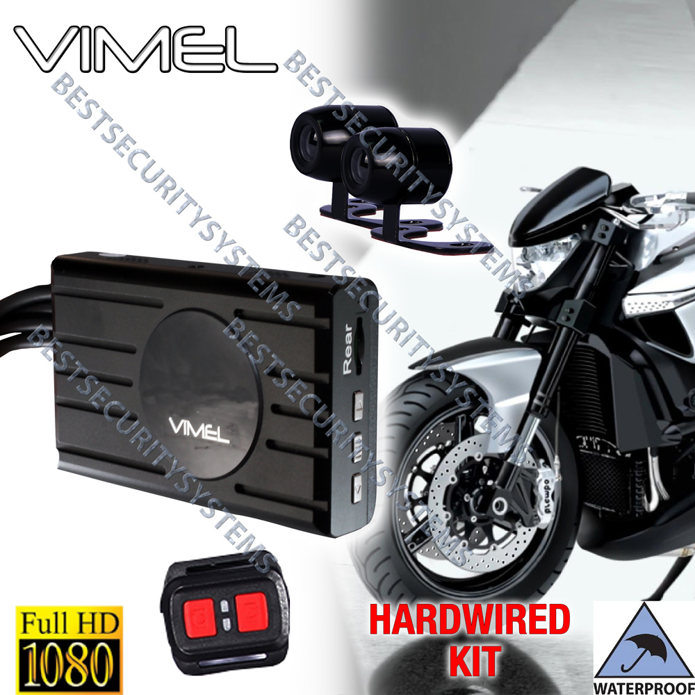 Bike Camera Vimel Motorcycle Twin Motorbike Car Waterproof Hardwired Truck