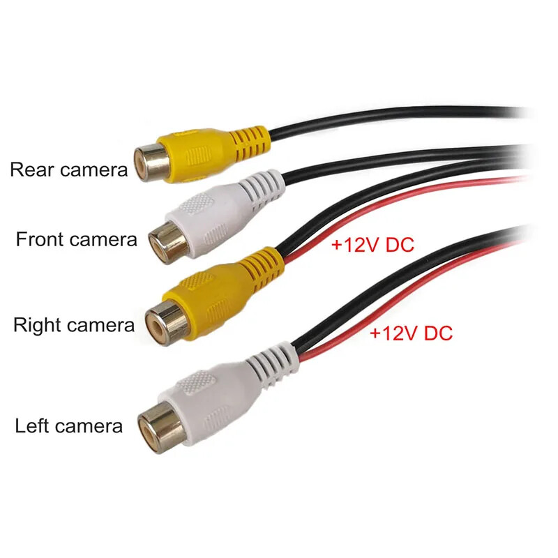4 in 1 Video Control Image Combiner Box for Car Camera Driving Channel Converter