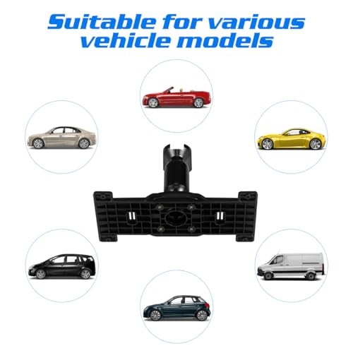 Rearview Mirror Bracket Universal Metal Back Plate Mount for Car Dash Black