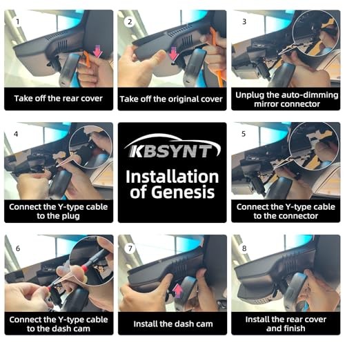 Genesis GV70 Dash Cam 4K UHD WiFi Integrated OEM 2022-2026