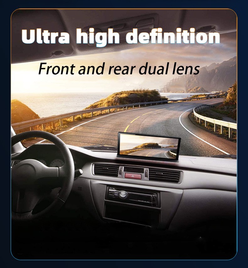 11.3in 5K Car Stereo Dash Cam Wireless For Apple Carplay Android Auto W/Camera