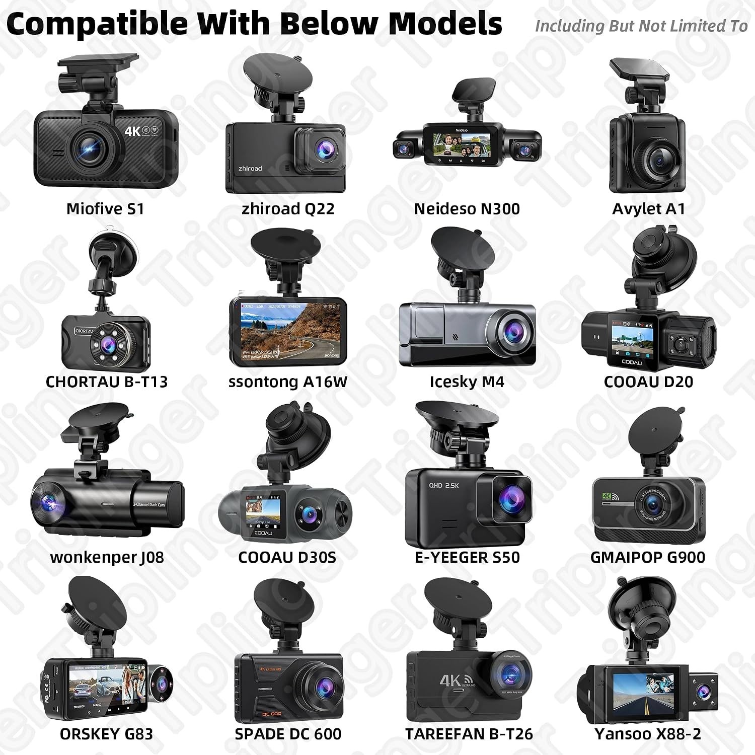 Water-Resistant Adhesive Dash Cam Mount – Ultimate Flexibility for Safe Driving