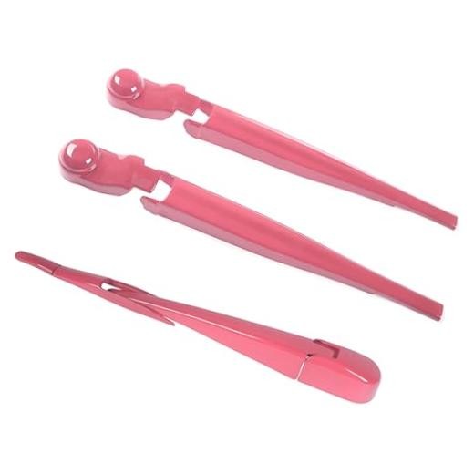 3-Piece Windshield & Rear Wiper Trim Set for Jeep Wrangler JL JLU 4xe & Pink