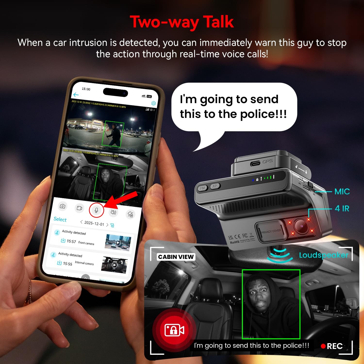 4G LTE Dash Cam with Live-Streaming, Anti-Theft Car Security Camera, Instant …
