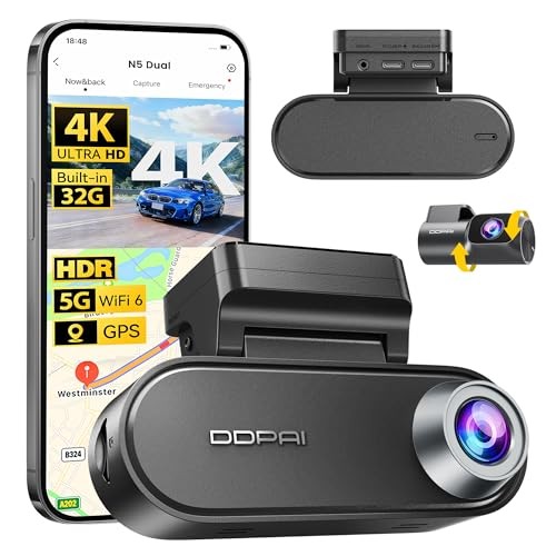2160P+1080P 4K Dash Cam Front Rear 5G WiFi 32G