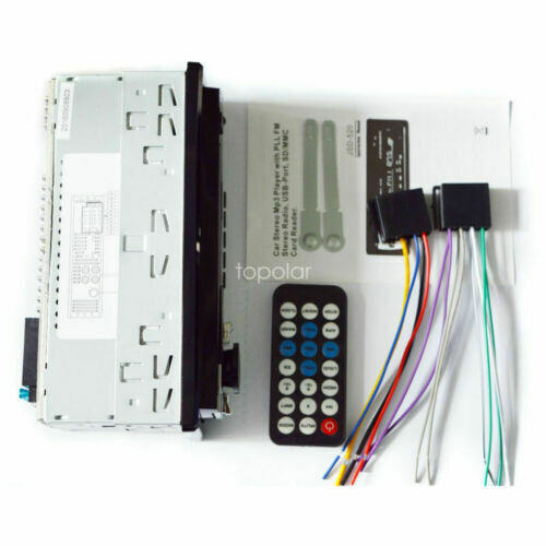 Single 1 Din Bluetooth Car Stereo Radio MP3 Player In-Dash FM USB SD AUX Input