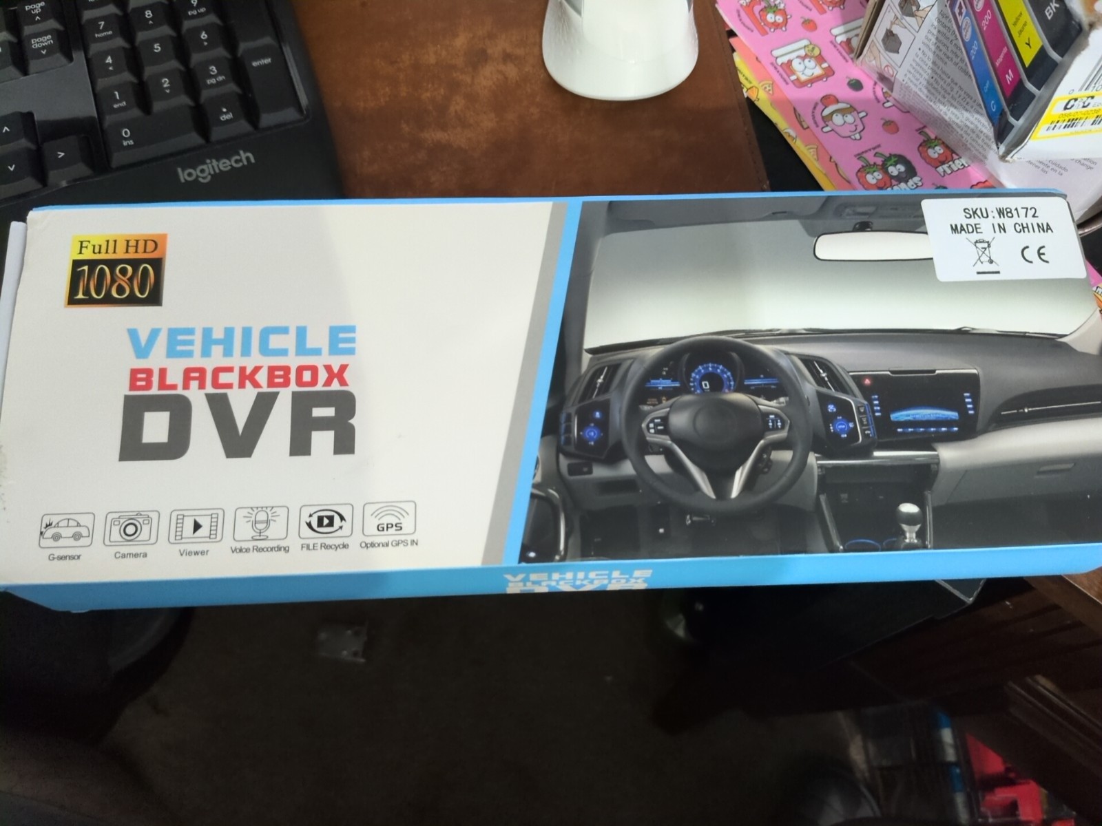 Vehicle Blackbox DVR Full HD1080 Rearview Mirror Recorder Dash Camera NEW