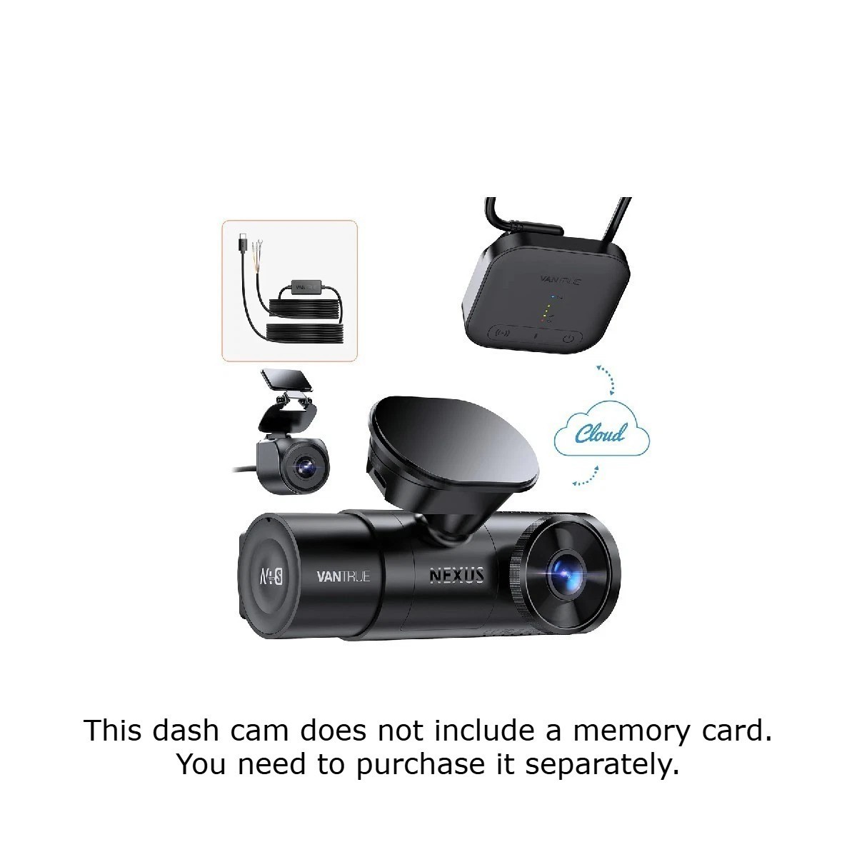 Vantrue N4 Pro S Bundle: N4 Pro S + LTE Box + Hardwire Kit