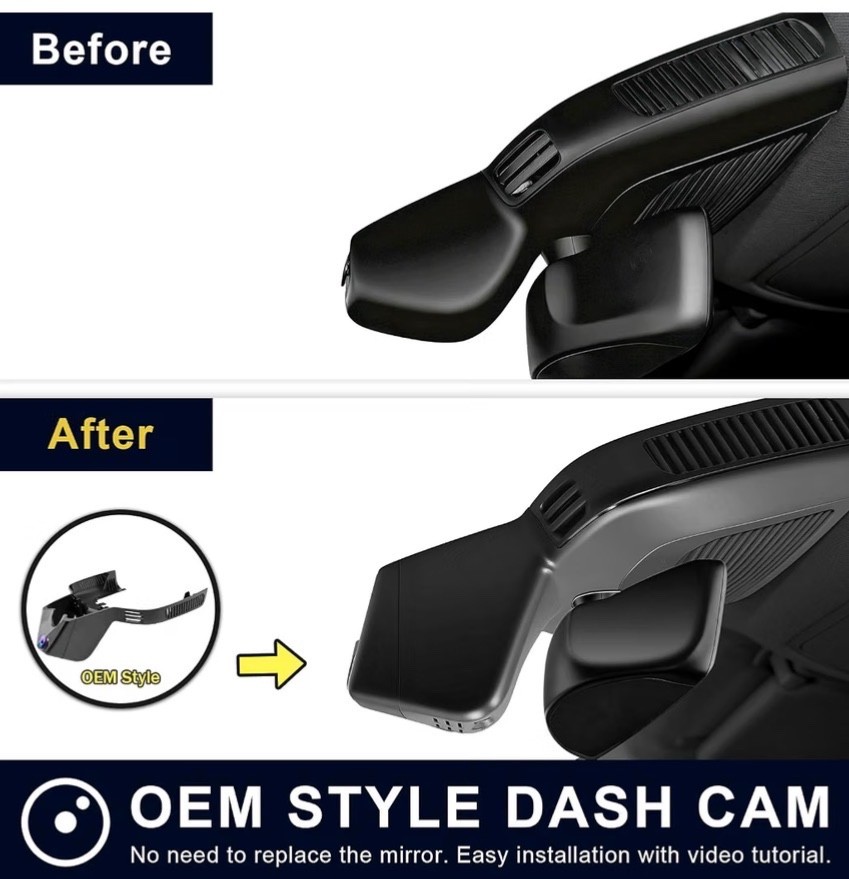 Front 4k & Rear 1080p Dash Cam for Mercedes-Benz GLE(W167/C167) 2020-2025 & GLS