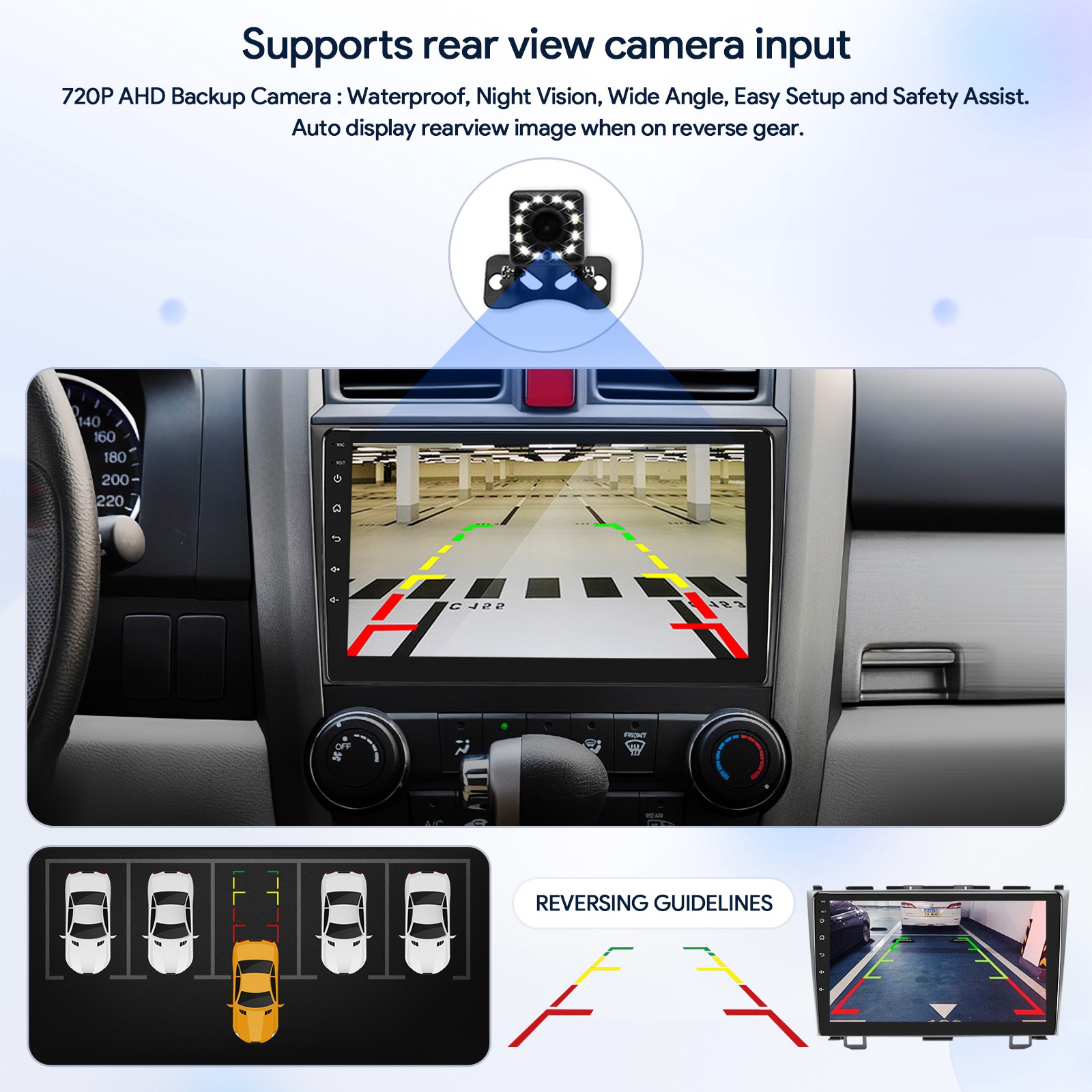 Android 13 9″ Car Stereo Radio GPS Wifi Touch Screen FM Fit For Honda CRV 07-11