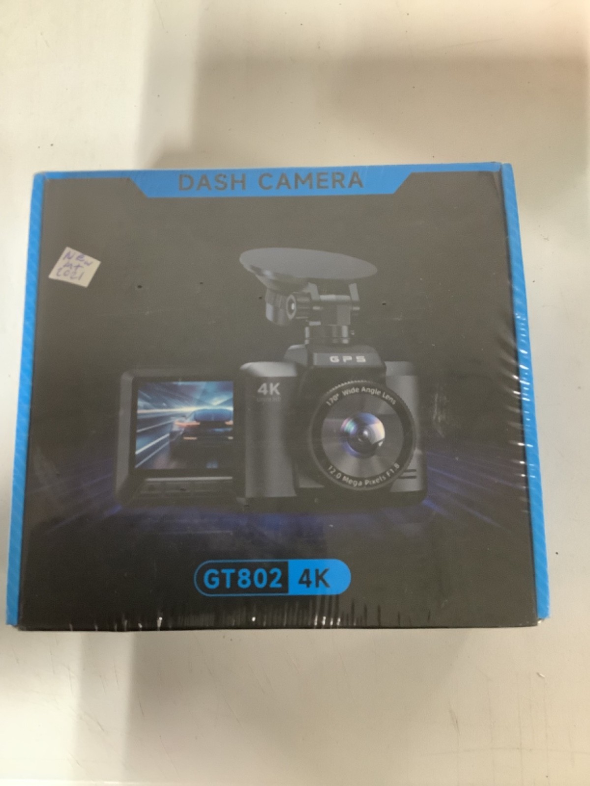 Dash Cam Front and Rear, 4K+1080P Dual Dash Cam for Cars Built-In Wifi GPS GT802