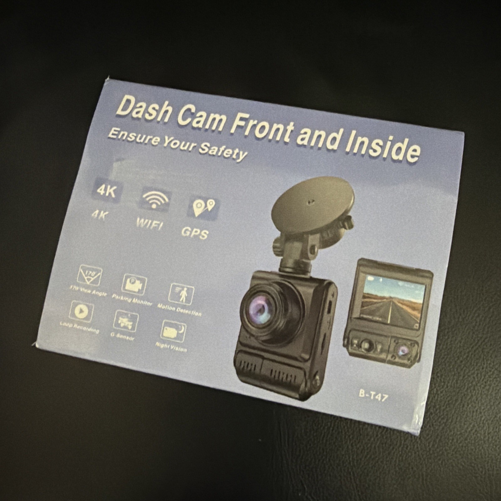 Otovoda 4K Dual Dash Cam WiFi GPS 4K/2K/1080P, Inside 1080P, Super Night Vision