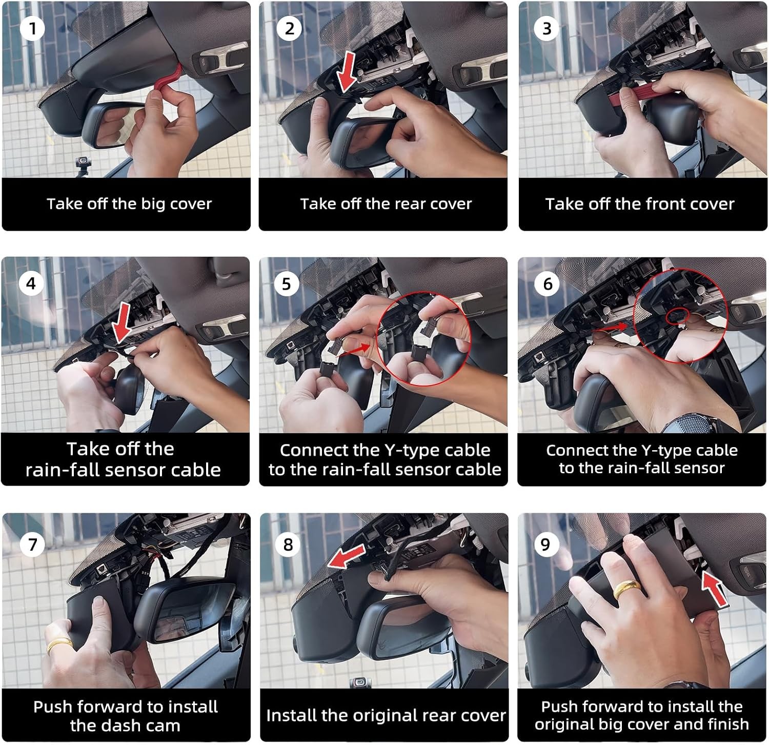 Front 4K Dash Cam for Audi 2019-2026 A4 A6 Q5 Q7 OEM Style 64GB Card