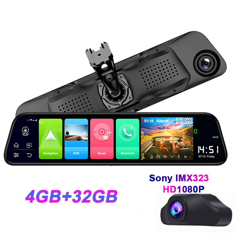 12inch 4G WIFI GPS Car Dvr Anmdroid 8.1 Rearview Mirror Video Recorder Dashcam