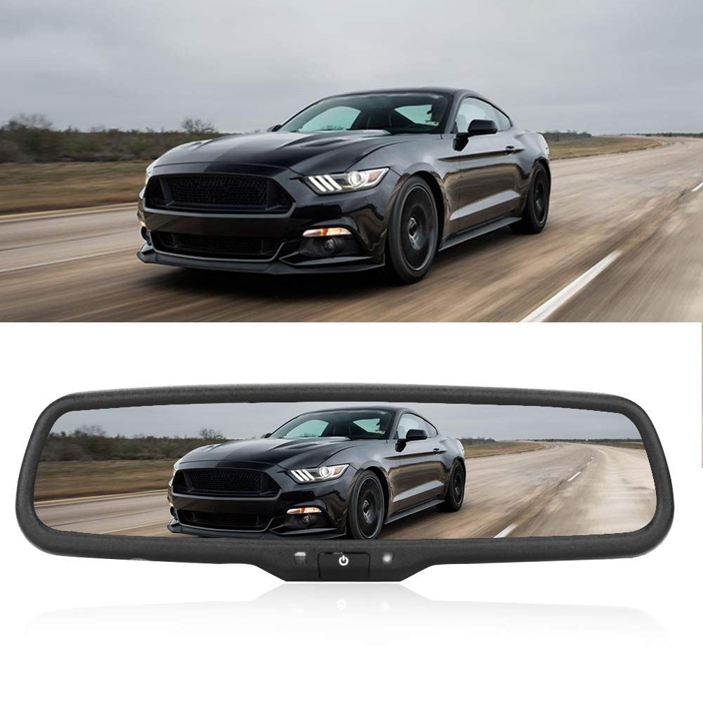 Car Vehicle Rearview Mirror Monitor, 4.3 Inch Color Screen Automatic Dimming …