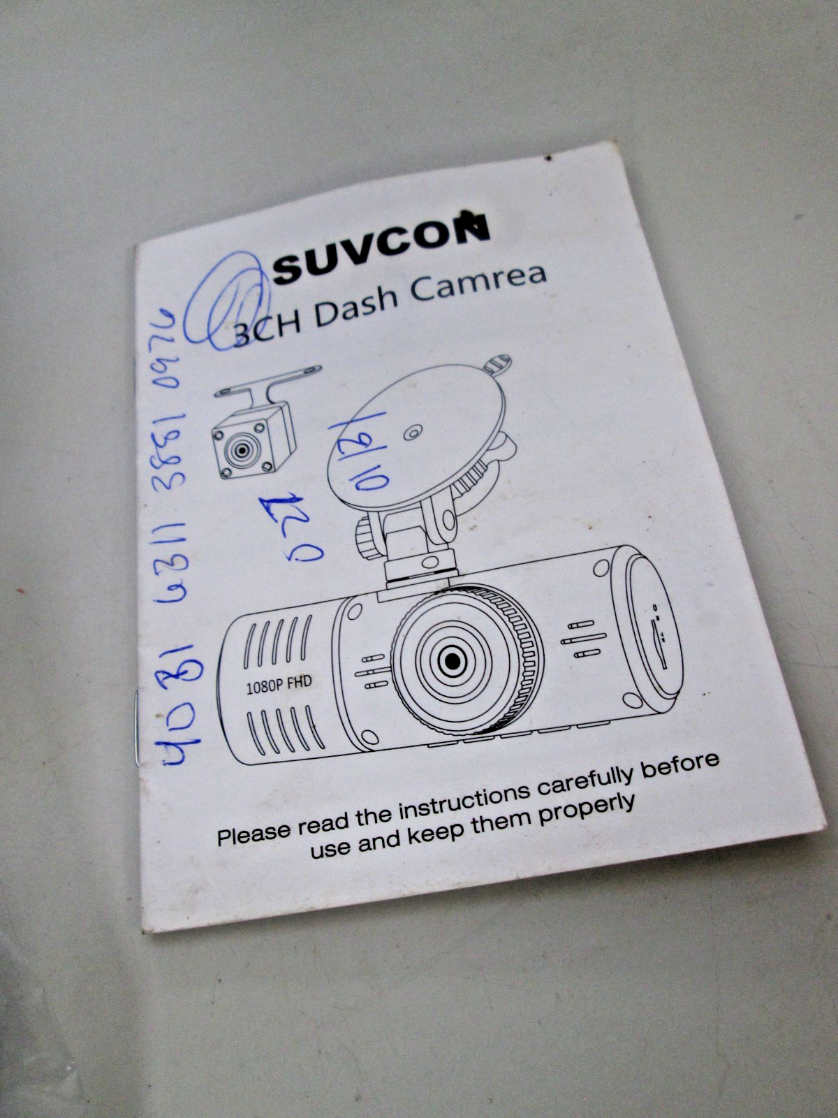 Suvcon Three Channel Dash Camera Black – OPEN BOX