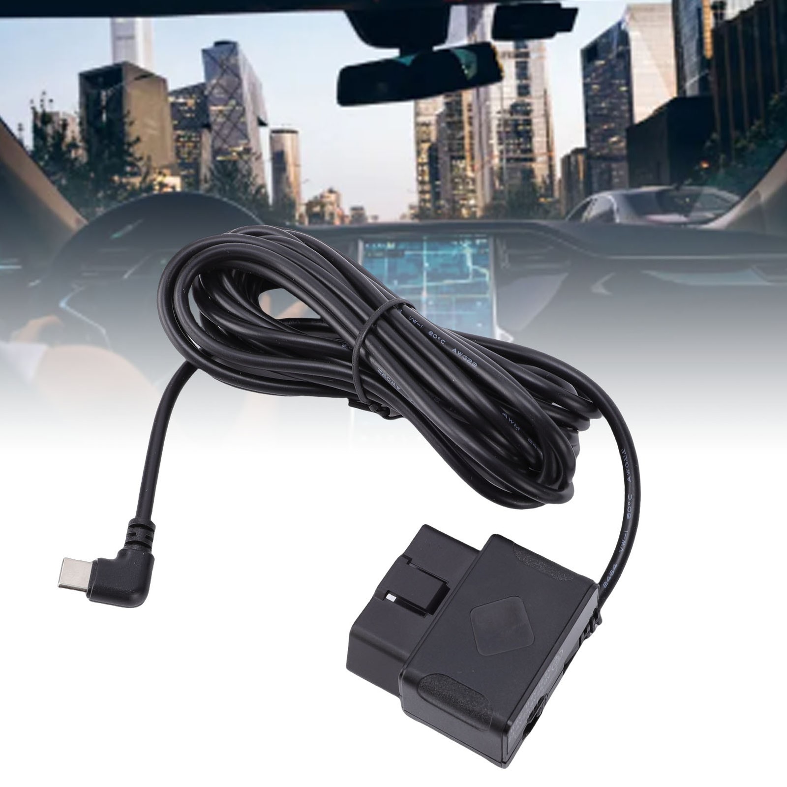 Dash Cam Hardwire Kit Durable With 24h Protection For Vehicles