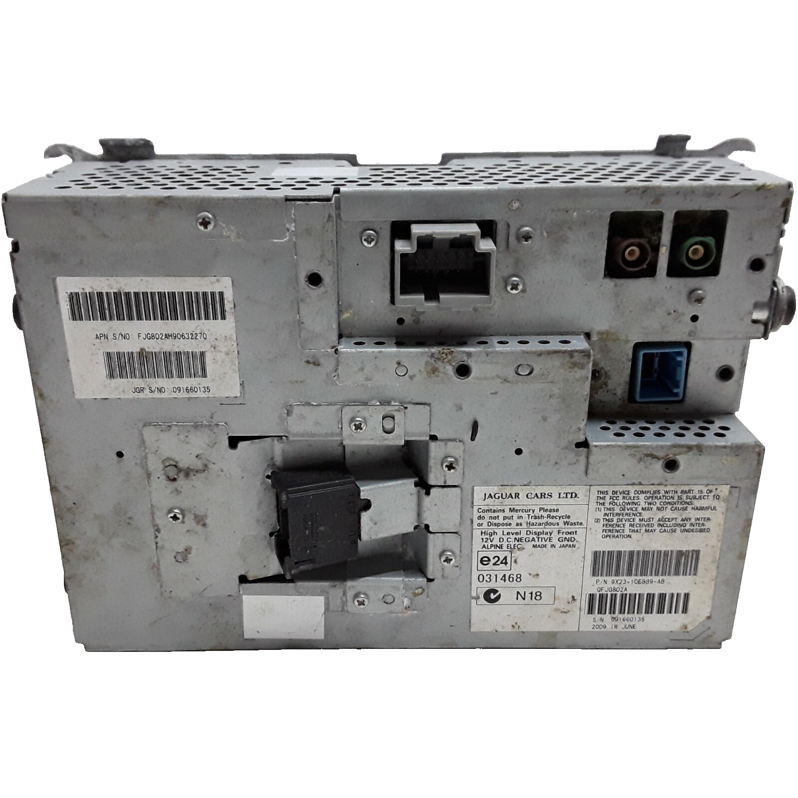 10 11 Jaguar XF information display screen OEM 9X23-10E889-AB