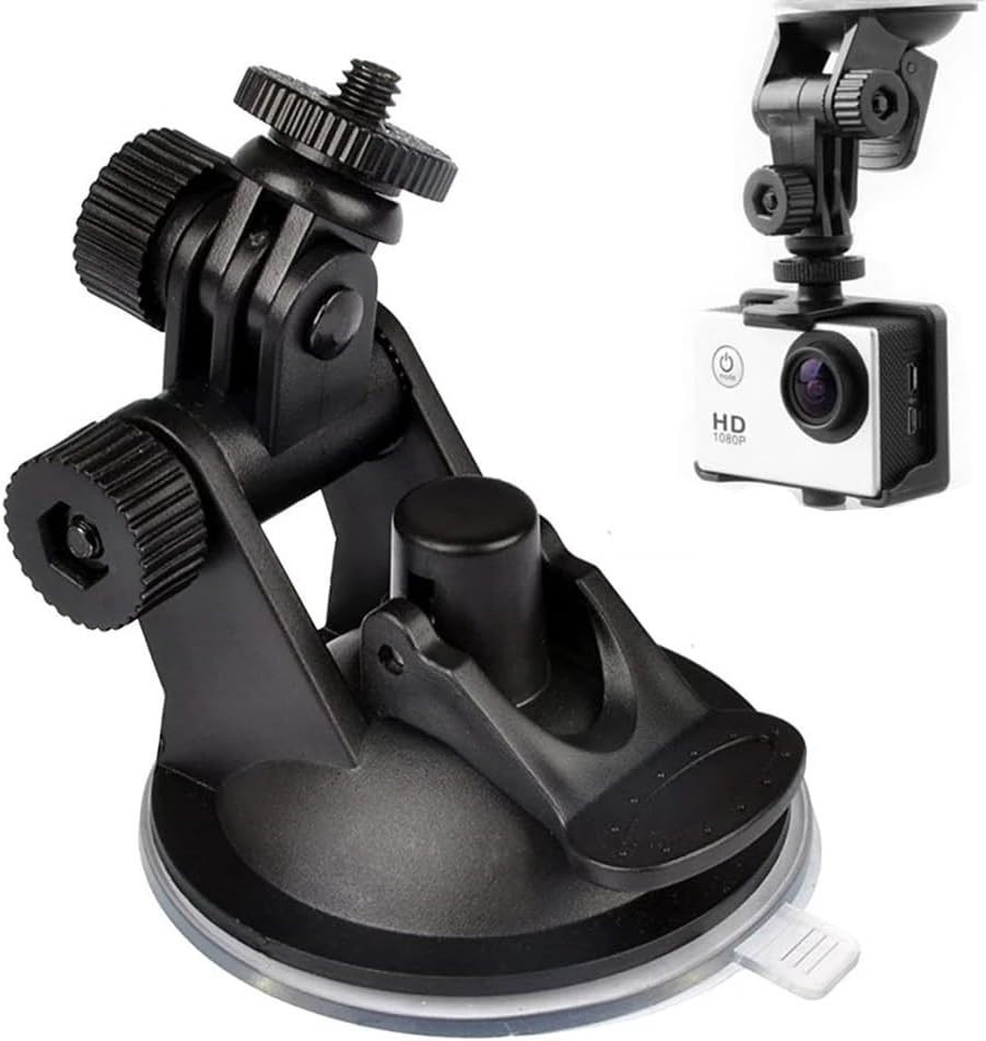 Lightweight Suction Cup Dash Cam Mounts (2-Pack) – Secure & Adjustable