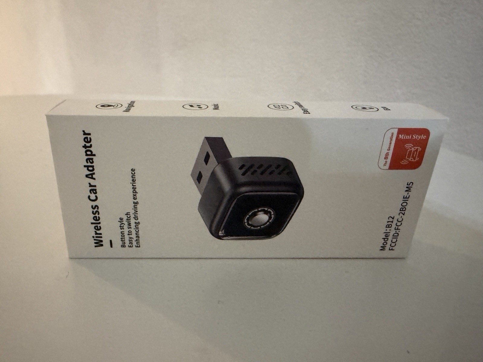 Fahren Wireless Car Adapter Gray Model B12 EC0021-EC0024-MAS