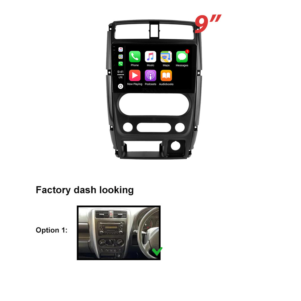 9” Apple CarPlay Auto 6+128GB Head Unit Car radio For Suzuki Jimny 2005-2018