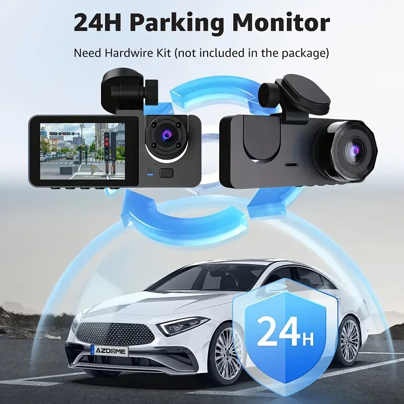 Full HD Car Driving Recorder, Car Camera With Infrared Night Vision, Loop Record