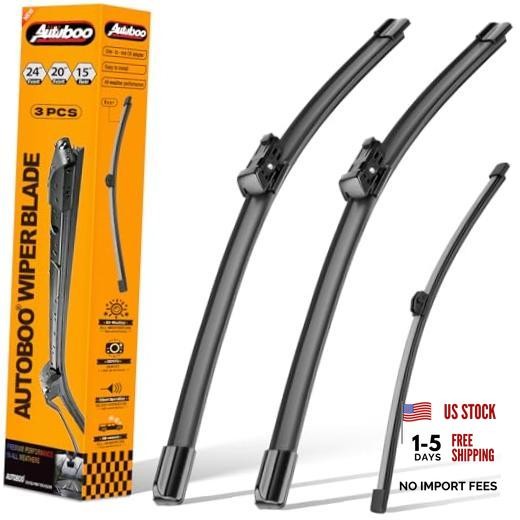 3-Pack Windshield Wiper Blades for Audi Q5 2018-2024, Original Equipment