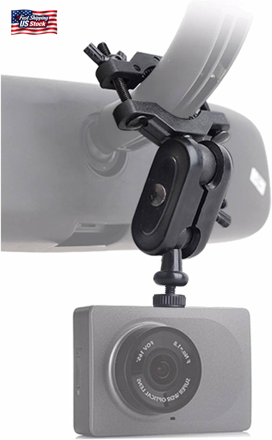 Universal Dash Cam Mount Rear View Mirror Holder with 16 Different Joints Compat