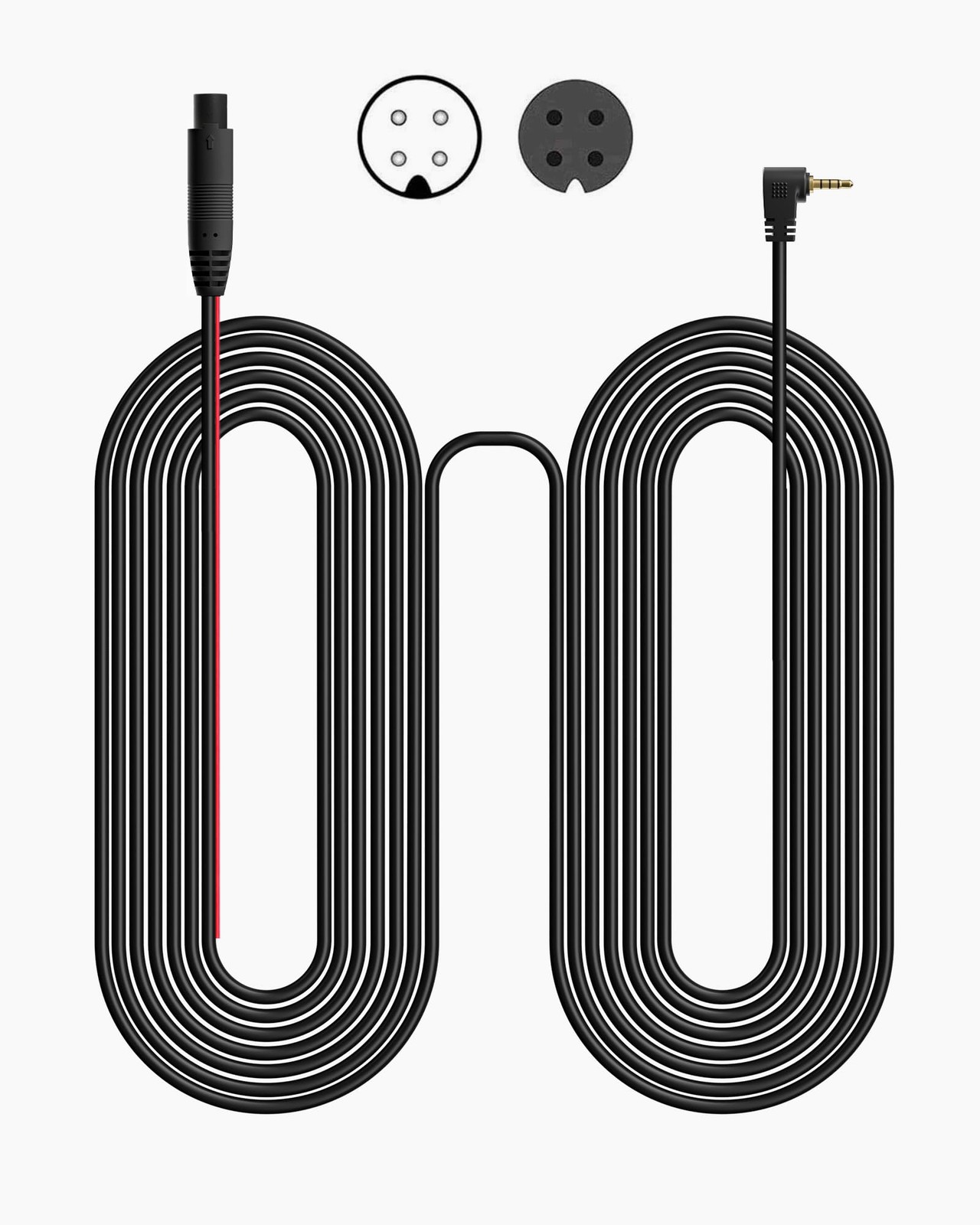 WOLFBOX 50 Feet Rear Camera Longer Replacement Cable for i17 / 50ft, Black