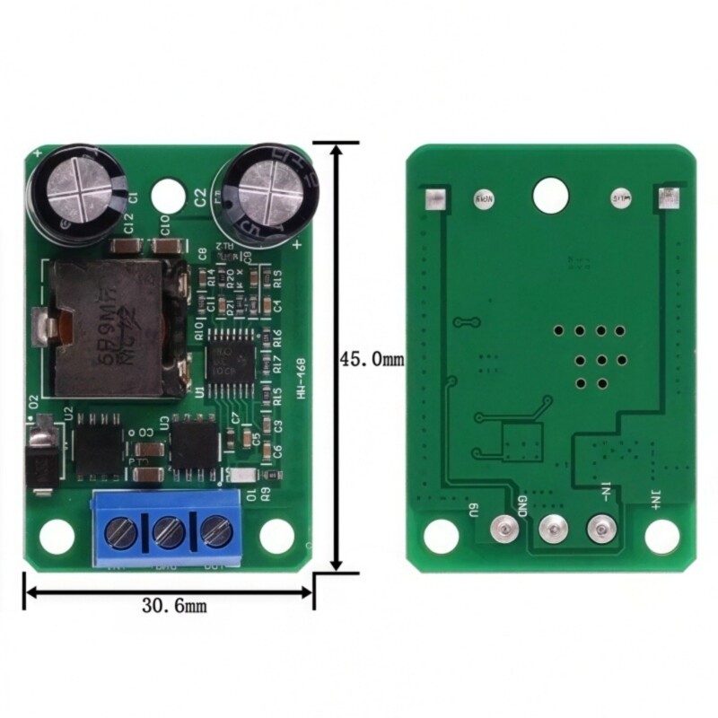 Step Down Power Supply Module 24V/12V Input to 5V 5A Output for Automotive