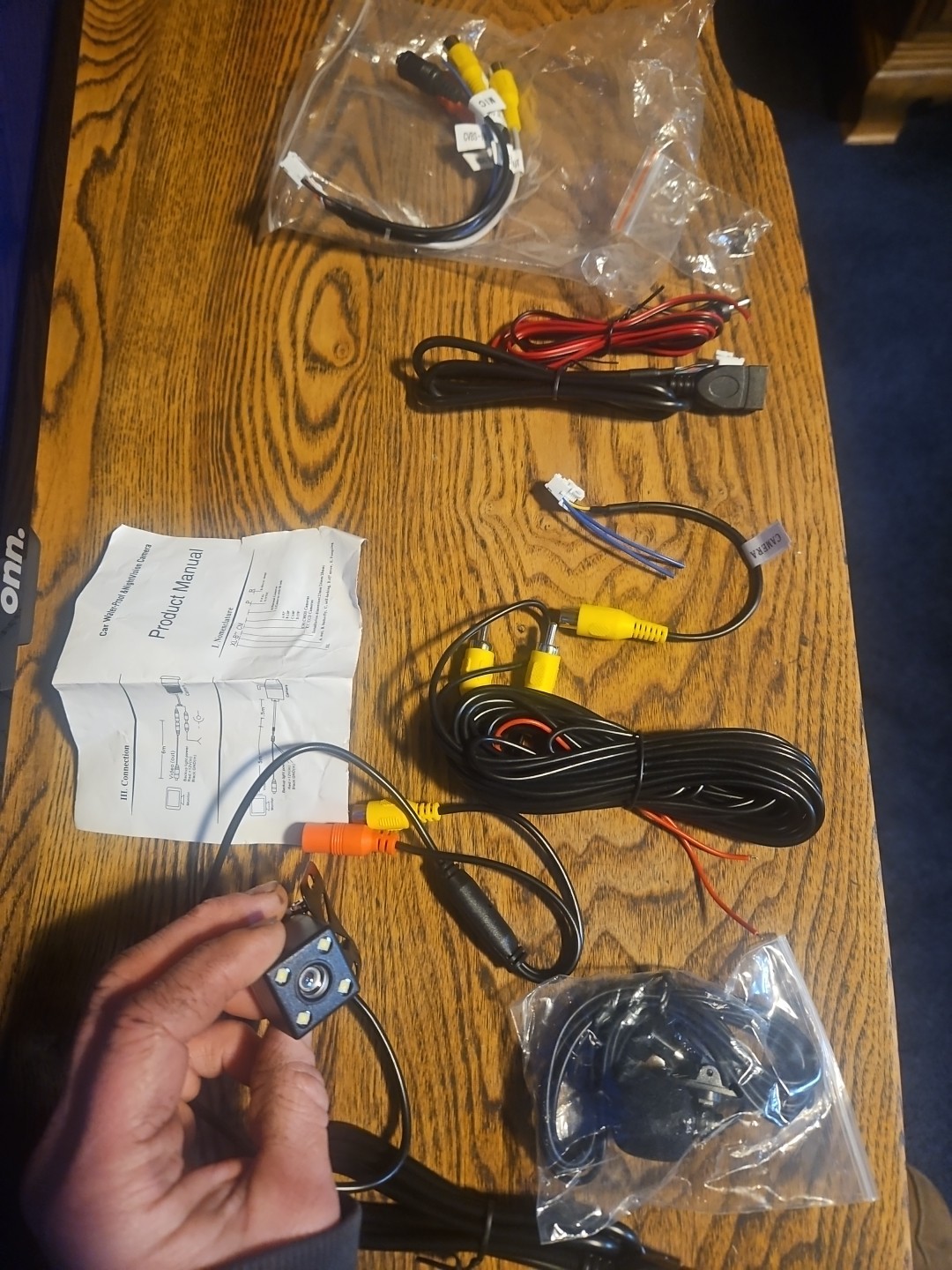 Nomenclature Car Waterproof And Night Vision Back Up Camera