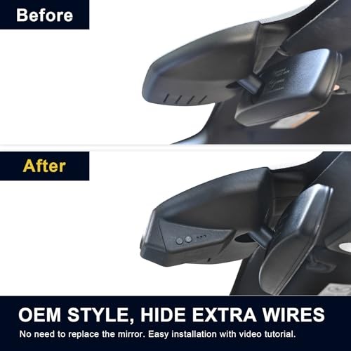 Front 4K & Rear 1080p Dash Cam for Model A Ford-Mustang- Front 4k & Rear 1080p
