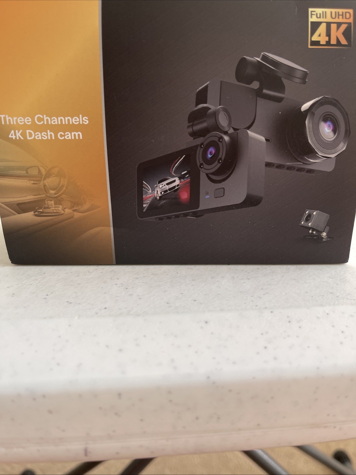 Three Channels 4K Dash Cam HD Video and Loop Recording * NEW SEALED