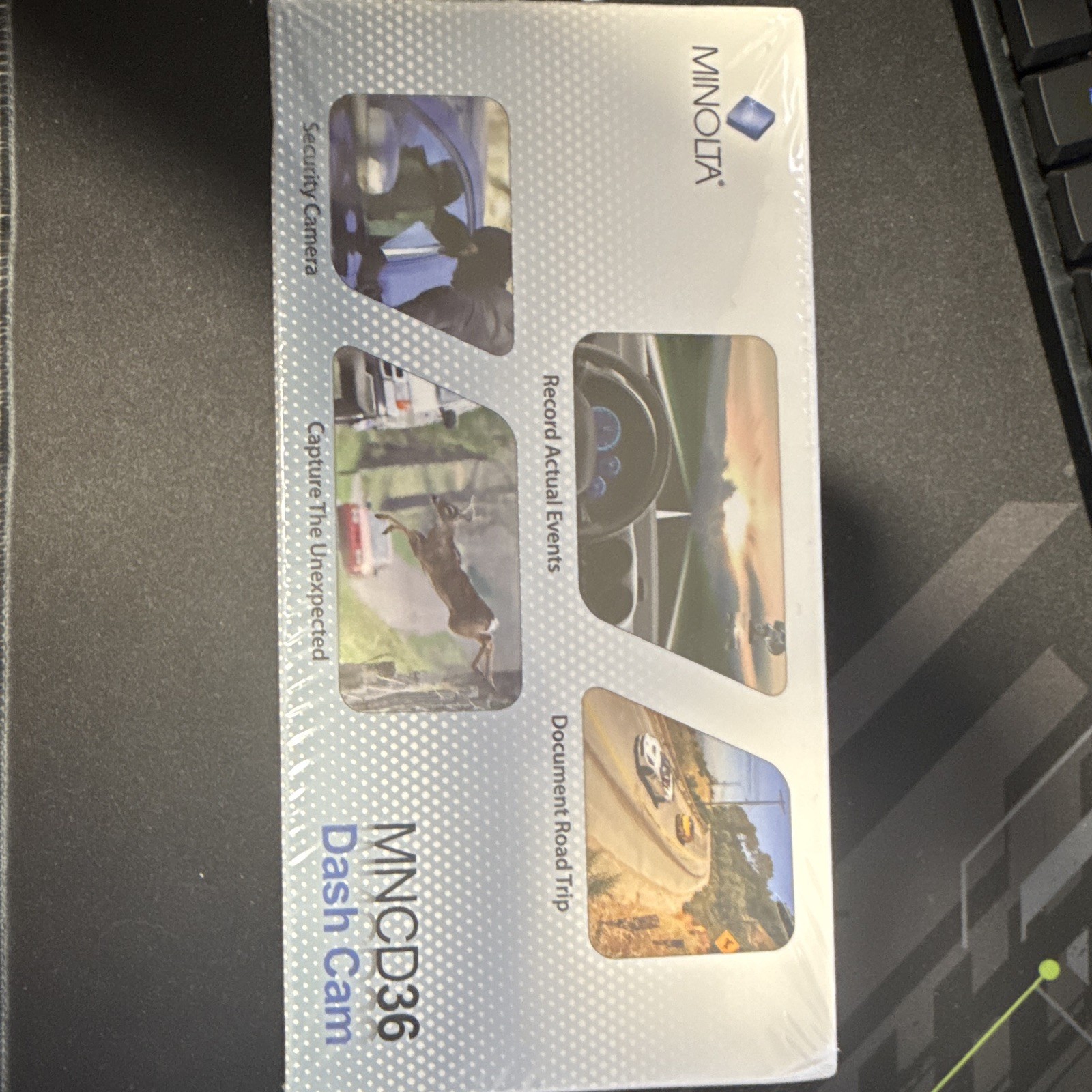 Minolta MNCD36 HD Blue Dash Cam 1080P, 3″ LCD, 16GB Memory Card