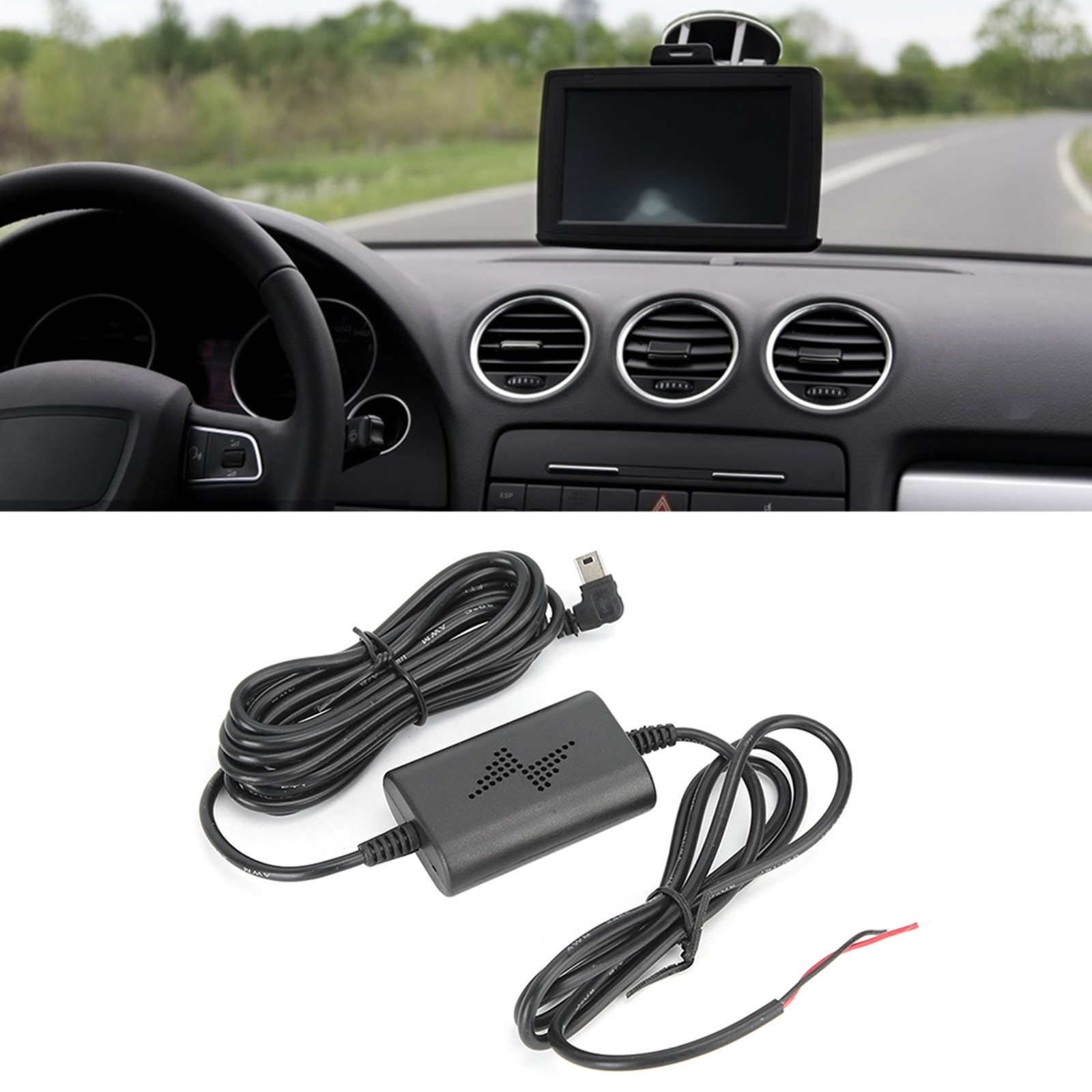 Dash Cam Hardwire Kit 12V/24V To 5V 2.5A Parking Monitor Converter Cable Lo FMHB
