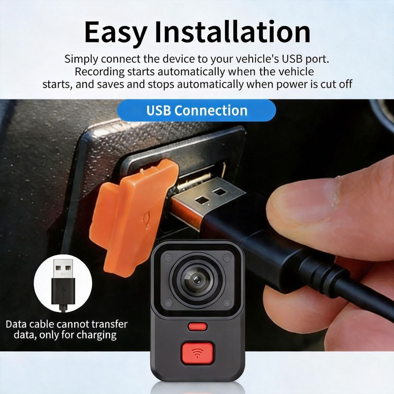 WIFI Motorcycle Dash Cam HD 2K Dual lens Waterproof Recorder Bike Camera W/ GPS