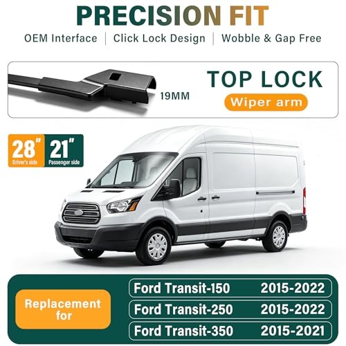 Windshield Wiper Blades Replacement for Ford Transit-150/250/350 2015-2023 |