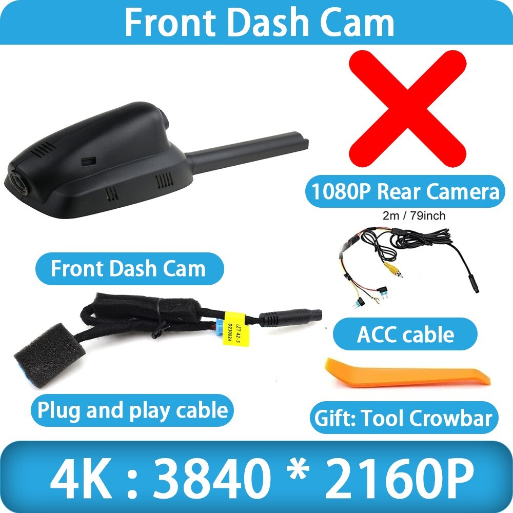 Plug and Play 4K 2160P Wifi DVR Dash Cam Camera for Peugeot 3008 T84 2008-2016