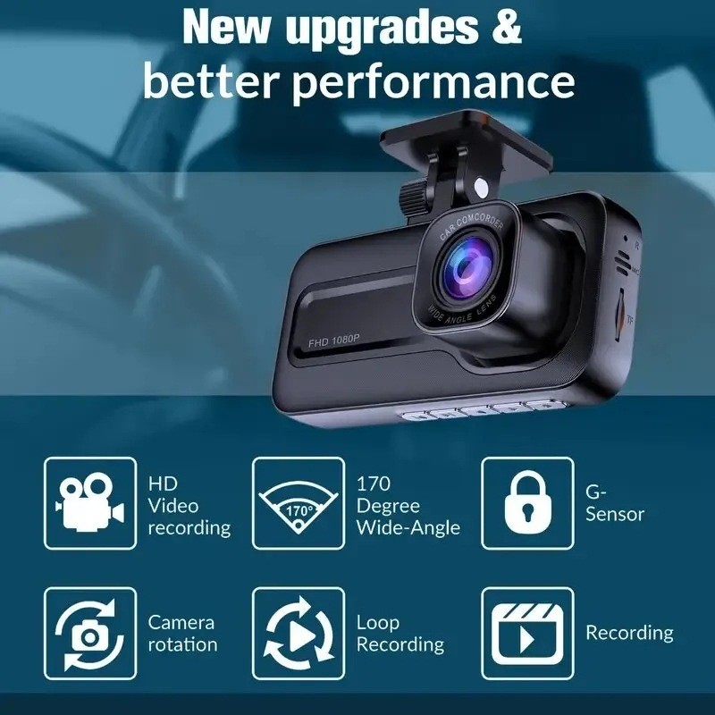 Car Dash Cam Front Rear Interior Full HD 1080P Infrared A98 DVR Recording WiFi
