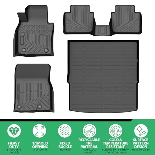 Floor Mats for Mazda CX-50 2023-2025, ONLY for Gas, CX50 Floor Mats, TPE Non