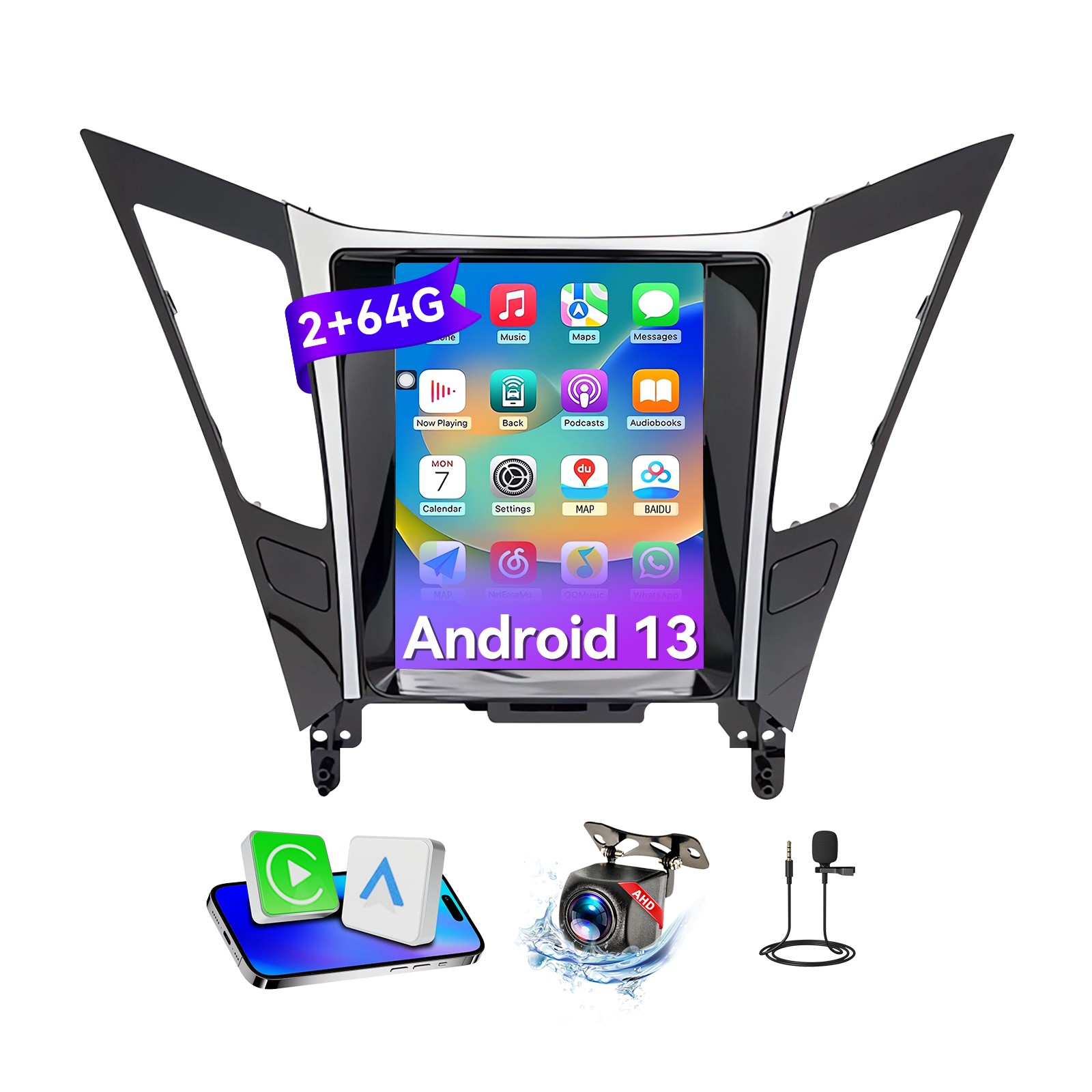 9.7” Android 13 Carplay GPS Navi Car Radio For Hyundai Sonata 2011-2015