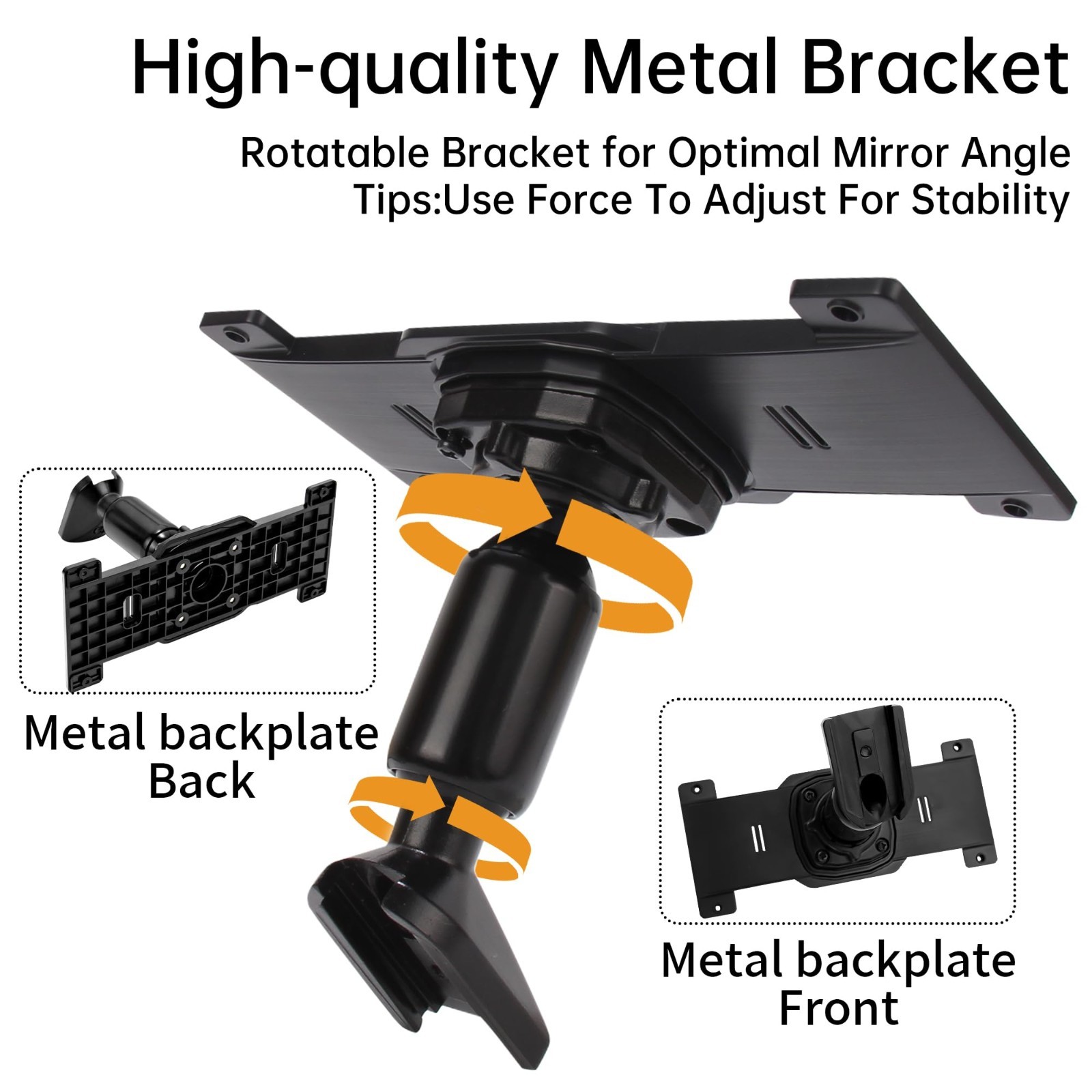 Universal Rear View Mirror Dash Cam Mount Kit – Fits 5.5″ to 12″ Mirrors