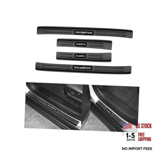 4PCS Door Sill Protector for Chevy for Chevy 2025-2026 Equinox (Matte Black)
