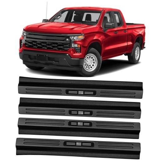 Upgraded American US Flag Door Sill for 2019-2026 Chevy Silverado GMC-Flag