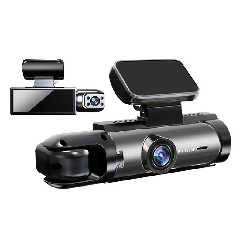 CE41A 1080P Dual Lens Dash Camera with Night Vision – Black